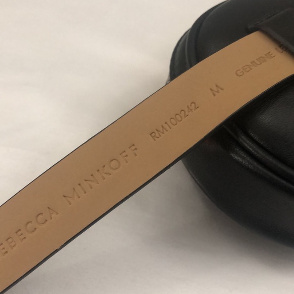 REBECCA Minkoff Genuine Leather Black Studded Waist Belt Bag - Picture 15 of 15